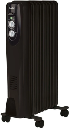 Масляный радиатор Ballu Classic black BOH/CL-09BRN 2000 (9 секций)